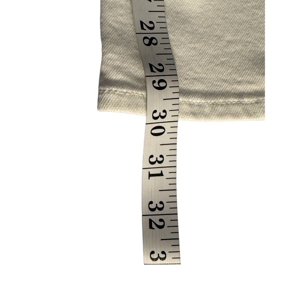 Levis 712 Slim Jeans Womens 6 28 White Mid Rise Straight Leg Stretch - Picture 4 of 8